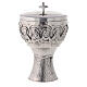 Molina ciborium with Last Supper bas-relief, silver-plated brass s5