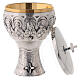 Molina ciborium with Last Supper bas-relief, silver-plated brass s6