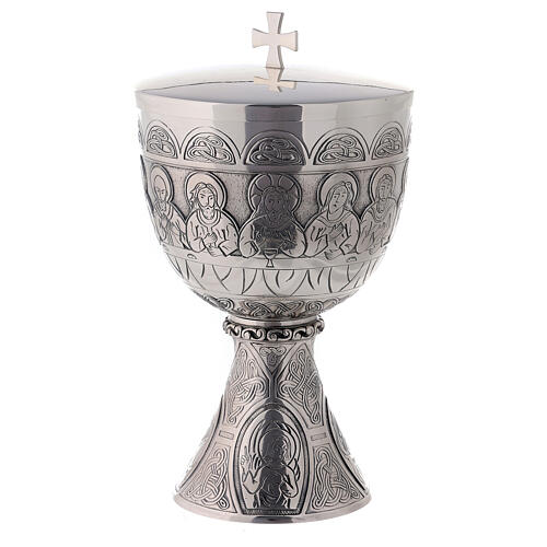 Pyxis von Molina aus Silbermessing, letztes Abendmahl 1