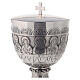 Molina ciborium with Last Supper and Evangelists, silver-plated brass s2