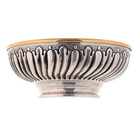 Patena offertoriale argento sottocoppa lavorato 14 cm