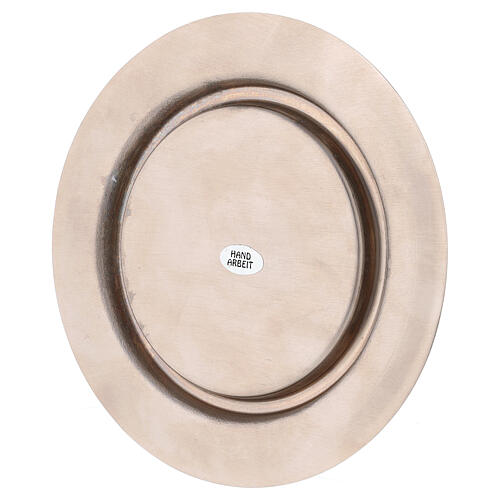 Calice pisside patena ottone argentato satinato moderno 10