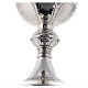 Calice Molina ottone argentato interno dorato stile romantico 20 cm s6