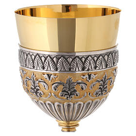 Chalice decorated with angels, gold plated 925 silver and lapis lazuli