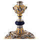 Chalice decorated with angels, gold plated 925 silver and lapis lazuli s4