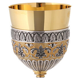 Church chalice decorated with angels in 925 silver gilded lapis lazuli