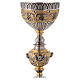 Church chalice decorated with angels in 925 silver gilded lapis lazuli s3