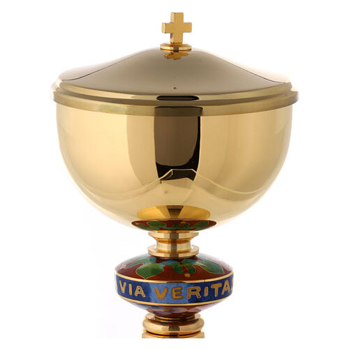 Stiesy - 6 Ciondoli In Ottone Smaltato Con Design Occhio Turco - Per Gioielli Fai Da Te - Placcati Oro 18K