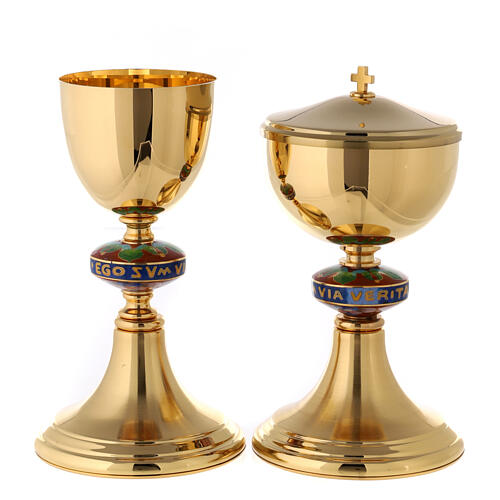 Cálice e píxide nó esmaltado colorido 1