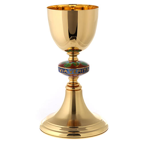 Cálice e píxide nó esmaltado colorido 2