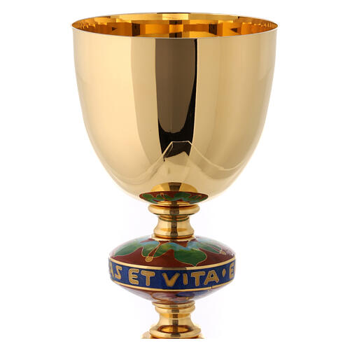 Cálice e píxide nó esmaltado colorido 3