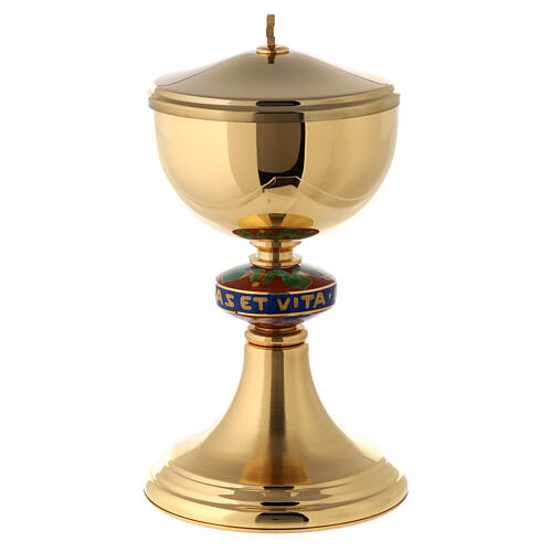 Cálice e píxide nó esmaltado colorido 8