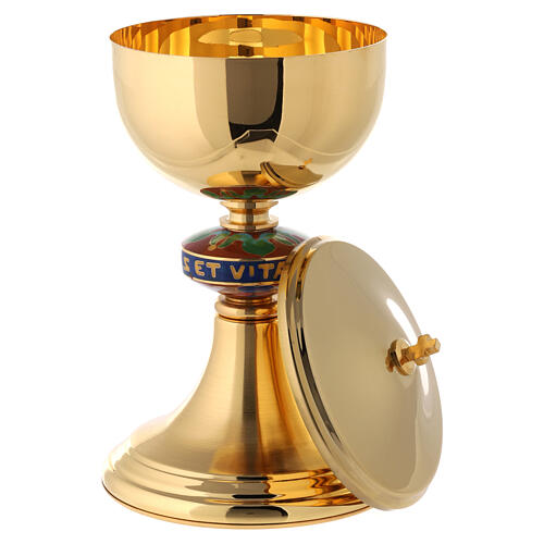 Cálice e píxide nó esmaltado colorido 9