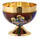 Offertory paten Death Resurrection of Jesus Christ enamel s3