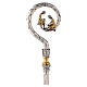 Crozier with Washing of the feet, bicoloured cast brass s1