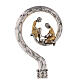 Crozier with Washing of the feet, bicoloured cast brass s2