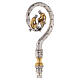 Crozier with Washing of the feet, bicoloured cast brass s7