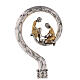 Crozier with Washing of the feet, bicoloured cast brass s3