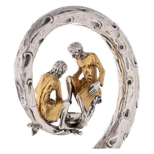 Báculo Lava-pés latão bicolor moldado 4