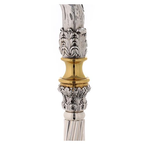 Bishop's staff Washing of the Feet in two-tone cast brass 6