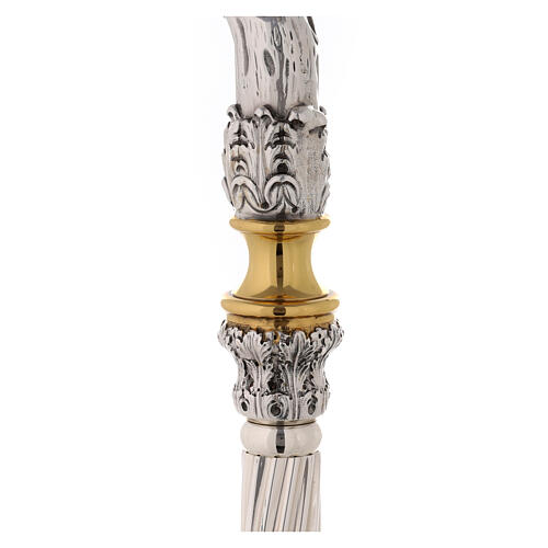 Bishop's staff Washing of the Feet in two-tone cast brass 8