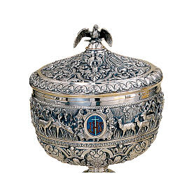 Molina silver-plated ciborium with gold plated inner cup, d. 7 in
