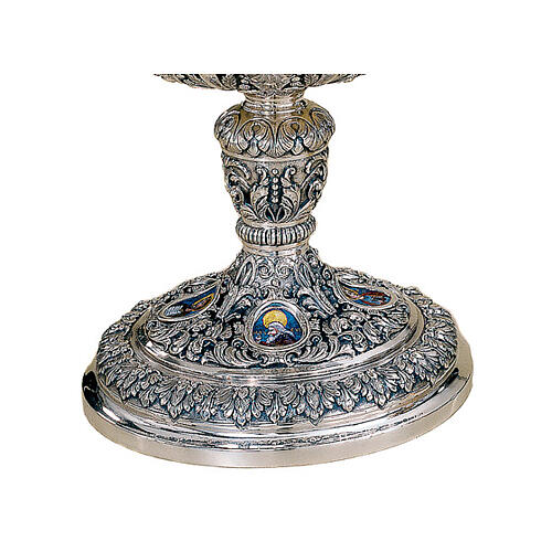 Pisside Molina argentata interno oro diam 18,5 cm 3
