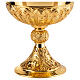 Molina ciborium for concelebration, gold plated brass, Romanic style, 500 hosts s3