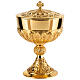 Molina ciborium for concelebration, 925 silver cup, Romanic style, 500 hosts s1