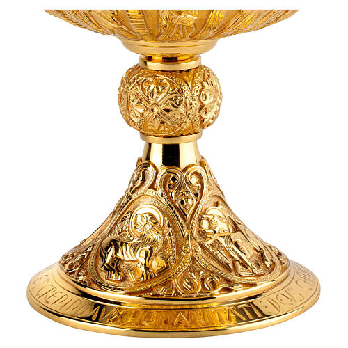 Molina ciborium for concelebration, Romanic style, 925 silver 3