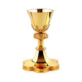 Molina Gothic chalice of gold plated 925 silver, d. 4 in