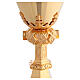 Cáliz Molina estilo gótico plata 925 dorado diámetro 10 cm s2