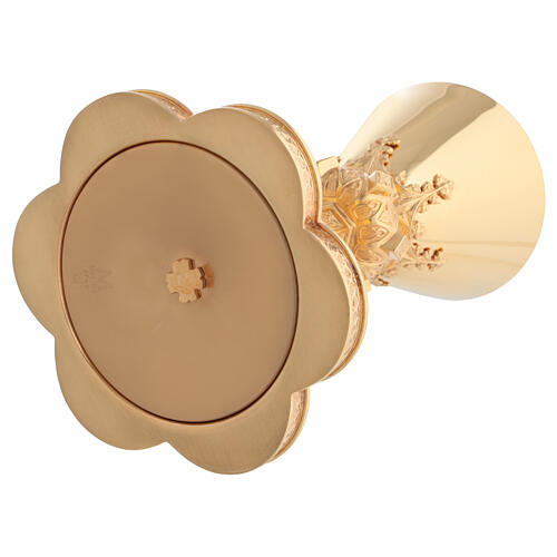 Calice Molina stile gotico argento 925 dorato diametro 10 cm 5