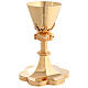 Calice Molina stile gotico argento 925 dorato diametro 10 cm s1