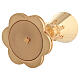 Calice Molina stile gotico argento 925 dorato diametro 10 cm s5