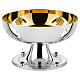 Chalice, ciborium and paten by Molina, silver-plated brass with lapis lazulis, hammered node s4