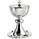 Chalice ciborium paten Molina silvered brass lapis lazuli hammered knot s3