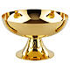 Molina chalice ciborium and bowl paten of hammered gold plated brass s4