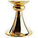 Molina chalice ciborium and bowl paten of hammered gold plated brass s5