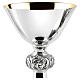 Chalice, ciborium, paten, Molina silver-plated smooth brass with historiated knot s2