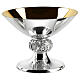 Chalice, ciborium, paten, Molina silver-plated smooth brass with historiated knot s4