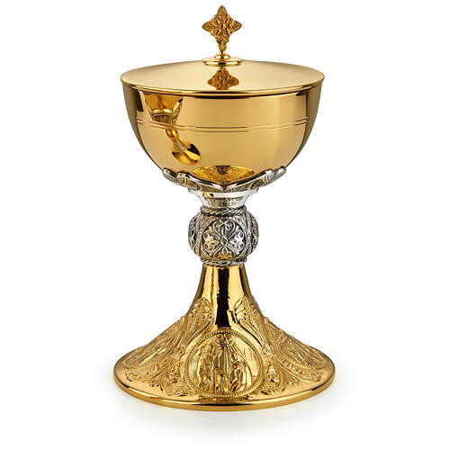 Calice Pisside Molina classico ottone due specie diametro 12 cm 4