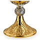 Chalice Ciborium Molina classic brass two-tone diameter 12 cm s4