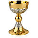 Molina chalice and ciborium with four Evangelists, classic style, 925 silver cup s1