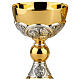 Molina chalice and ciborium with four Evangelists, classic style, 925 silver cup s2