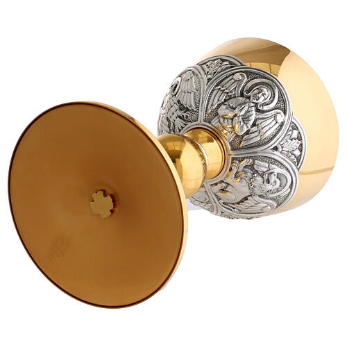 Kelch - Ziborium, 925er Silber, 4 Evangelistensymbole, Molina 10