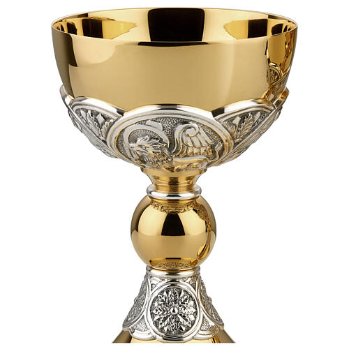 Calice pisside Molina 4 evangelisti classico tutto argento 925 2