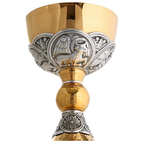 Calice pisside Molina 4 evangelisti classico tutto argento 925 6
