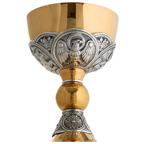 Calice pisside Molina 4 evangelisti classico tutto argento 925 7