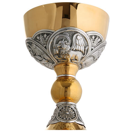 Calice pisside Molina 4 evangelisti classico tutto argento 925 9